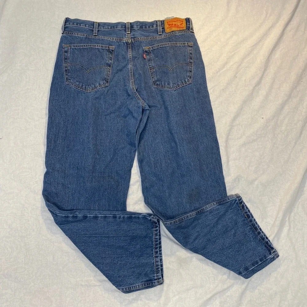 Levi's 550 Relaxed Fit Jeans Mens 38x30 Blue Denim Red Tab 00550-4891
